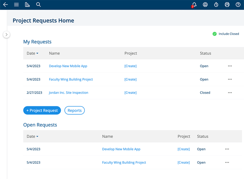 Project Request Form