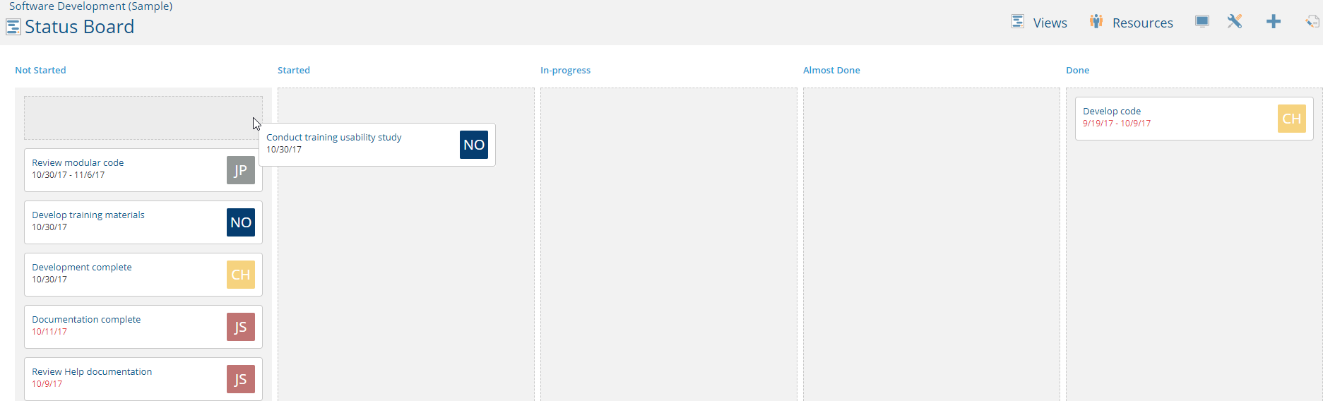  Status Board Project Insight Help Center